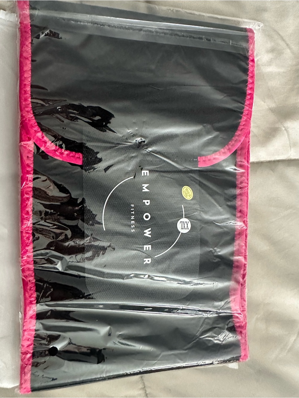 Women's Black Waist Trainer with Pink Trim XXL